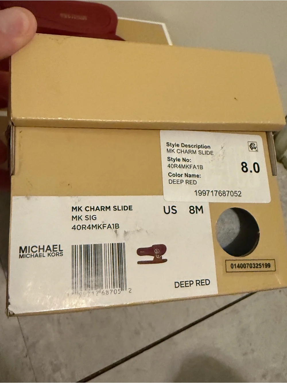Michael Kors bold red